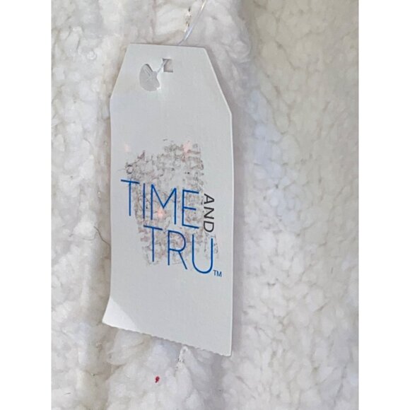 Time And Tru Christmas Sweatshirt Scottie Dog Sequin Red Black Plaid Size Small - Picture 7 of 10